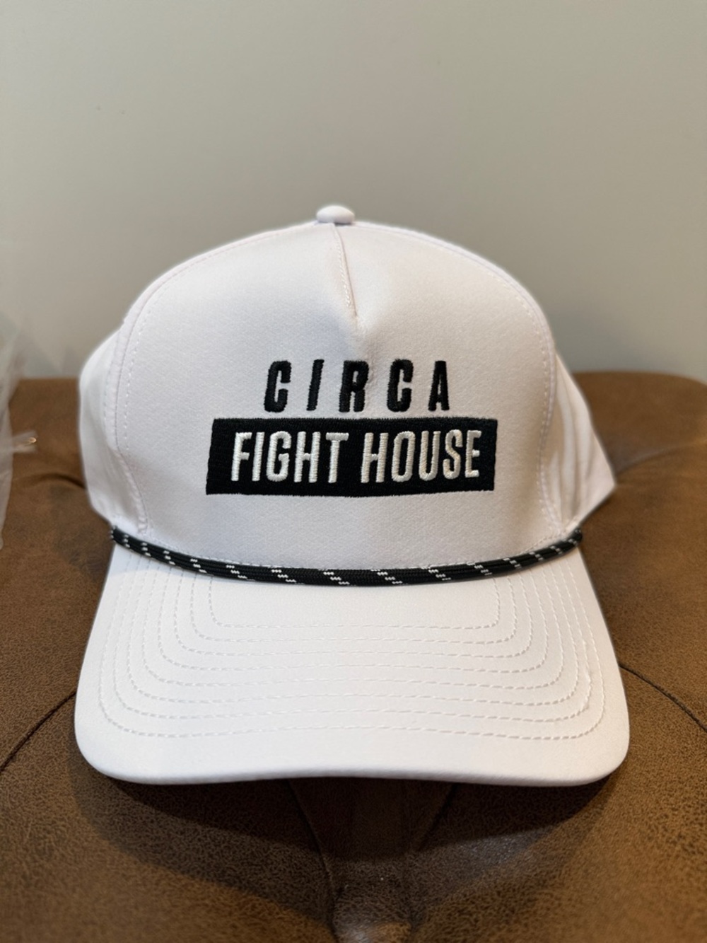 Circa Fight House White Rope-Detail Snapback Hat